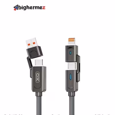 کابل شارژ چهار سر ایکس او مدل XO-NB275 طول 1 متر توان 60 وات