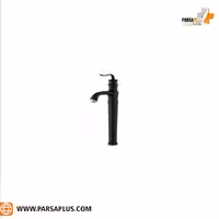 شیر روشویی پایه بلند دوان مدل کاجان مشکی کروم