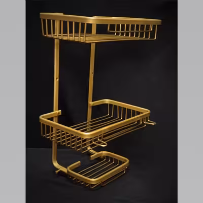 قفسه حمام مدل وسط حمام سیمی دو طبقه