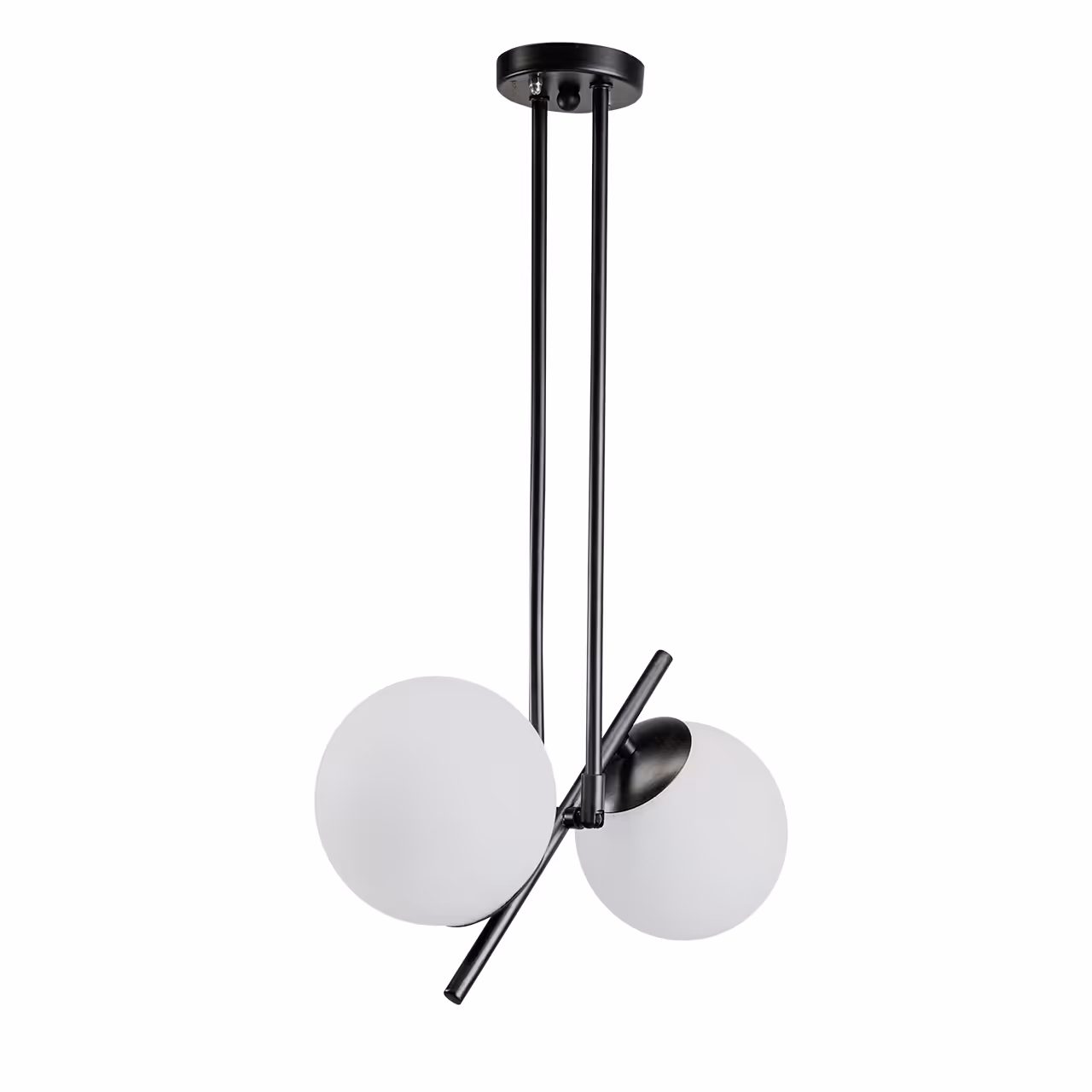 لوستر دو شعله چشمه نور کد AB1234/2-WT