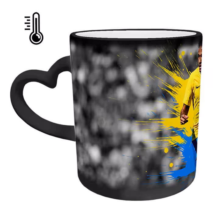 ماگ حرارتی مدل دسته قلبی طرح نیمار کد 47