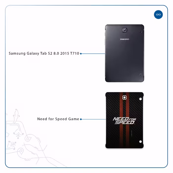 برچسب پوششی ماهوت مدل Need-for-Speed-Game مناسب برای تبلت سامسونگ Galaxy Tab S2 8.0 2015 T710