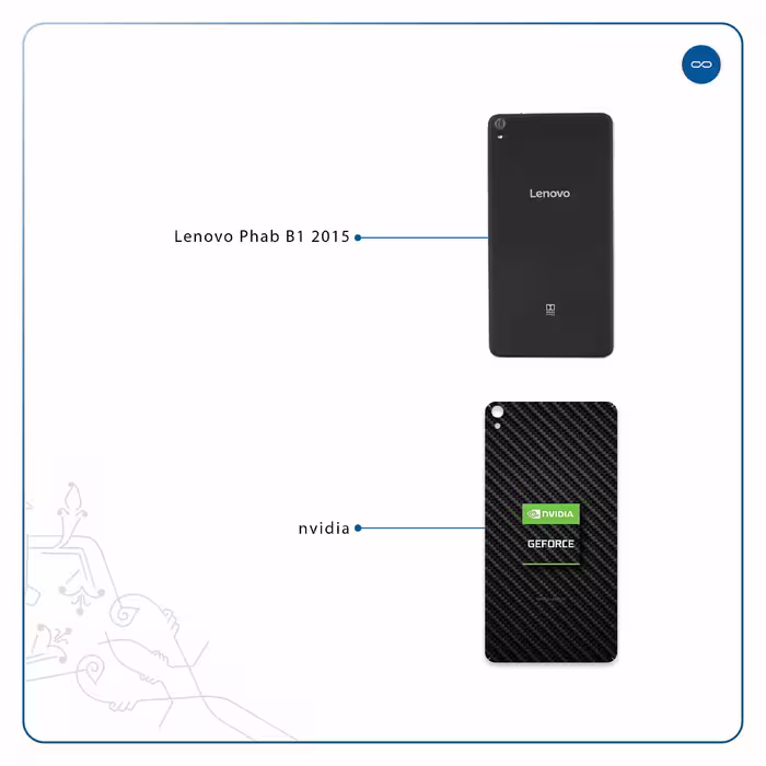 برچسب پوششی ماهوت مدل Nvidia Brand مناسب برای تبلت لنوو Phab B1 2015