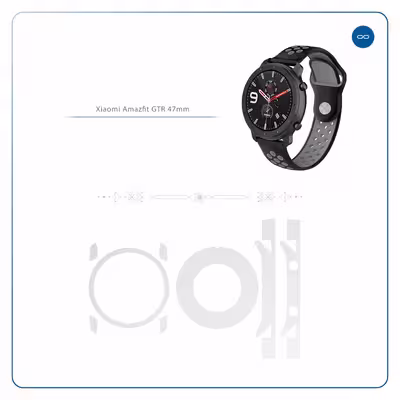 برچسب ماهوت طرح Matte White مناسب برای ساعت هوشمند شیایومی Amazfit GTR 47mm