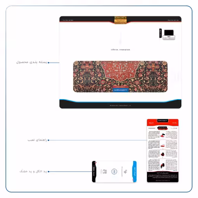 برچسب پوششی ماهوت مدل Iran-Carpet6 مناسب برای تبلت اپل iPad Pro 12.9 (GEN 3) 2018 A1983