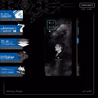برچسب پوششی ماهوت مدل Johnny Depp-FullSkin مناسب برای گوشی موبایل سامسونگ Galaxy A12 Nacho