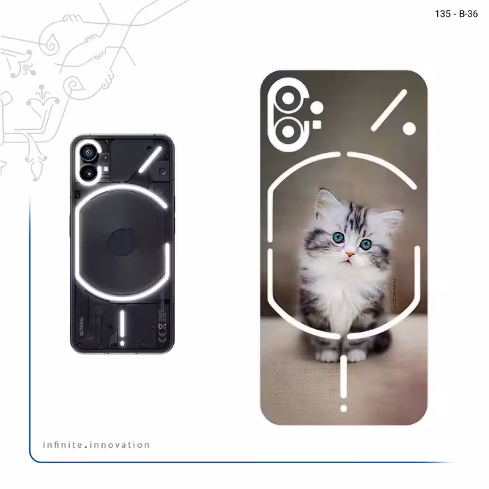 برچسب پوششی ماهوت مدل Cat_2 مناسب برای گوشی موبایل ناتینگ Phone 1