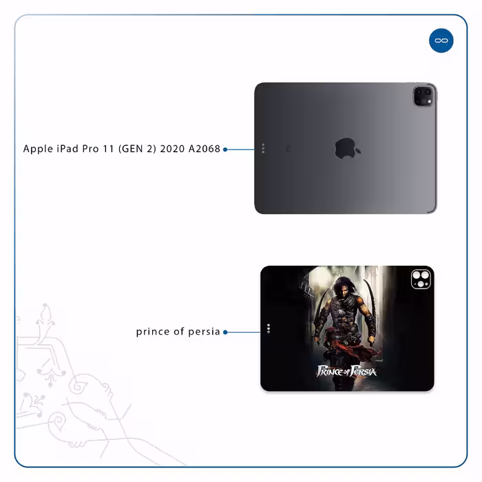 برچسب پوششی ماهوت مدل Prince of Persia مناسب برای تبلت اپل iPad Pro 11 (GEN 2) 2020 A2068