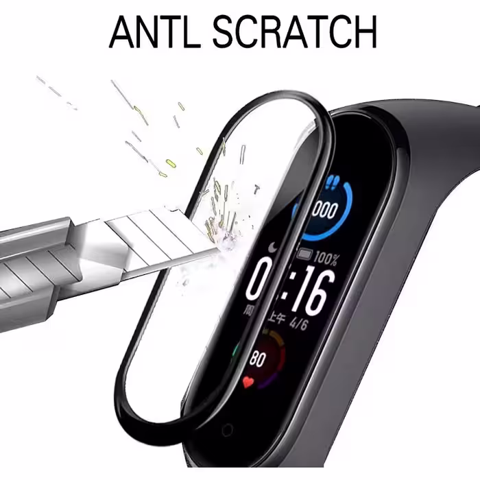 محافظ صفحه نمایش لاین مدل RT007 مناسب برای ساعت هوشمند شیائومی Mi Band 6 بسته سه عددی