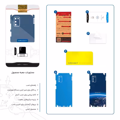 برچسب پوششی ماهوت مدل Space X-FullSkin مناسب برای گوشی موبایل سامسونگ Galaxy A03S