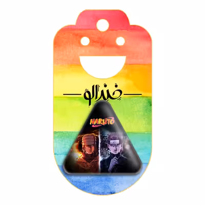 پیکسل خندالو طرح ناروتو و ساسکه انیمه ناروتو مدل مثلثی کد 11267