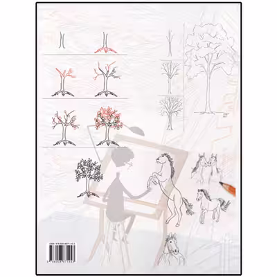 کتاب آموزش نقاشی طراحی اجزای طبیعت و حیوانات اثر راب کورت انتشارات نبض دانش