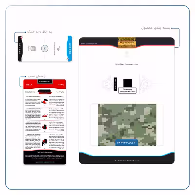 برچسب پوششی ماهوت مدل Army-Green-Pixel مناسب برای تبلت سامسونگ Galaxy Tab A 8.0 2019 T295