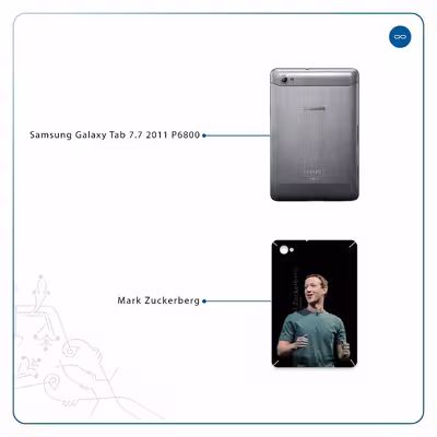 برچسب پوششی ماهوت مدل Mark Zuckerberg مناسب برای تبلت سامسونگ Galaxy Tab 7.7 2011 P6800