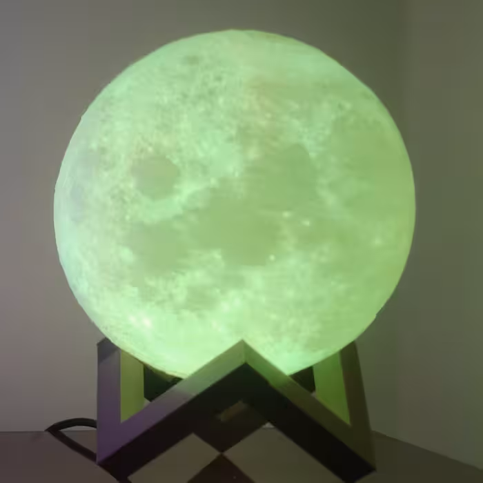 آباژور رومیزی مدل کره ماه M2