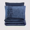 سرویس ملحفه کاتن باکس مدل Plain Sooty Denim دو نفره 4 تکه