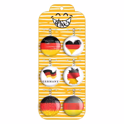 جاکلیدی خندالو مدل پرچم المان کد 1222B مجموعه 6 عددی