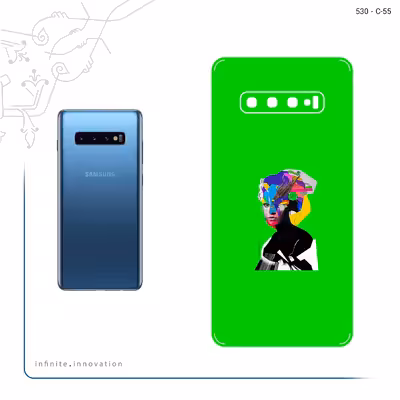 برچسب پوششی ماهوت مدل Collage of Women Portrait 3 مناسب برای گوشی موبایل سامسونگ Galaxy S10 Plus