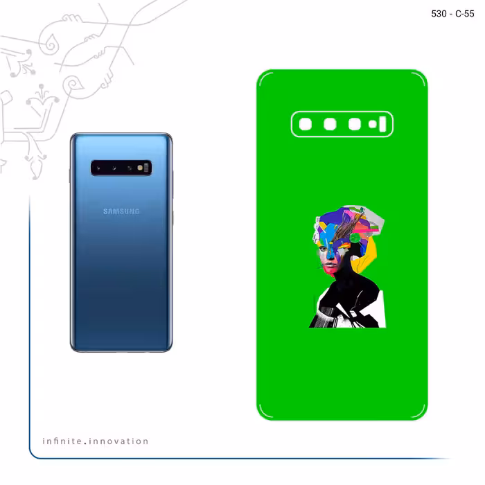 برچسب پوششی ماهوت مدل Collage of Women Portrait 3 مناسب برای گوشی موبایل سامسونگ Galaxy S10 Plus