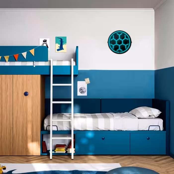 چراغ دیواری نئون دیزاین مدل Soccer-Ball-BL_TBL