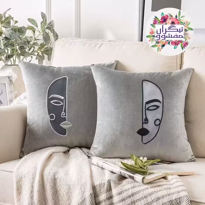 کوسن تیگران مفشوو مدل رخ کد 40cm مجموعه دو عددی