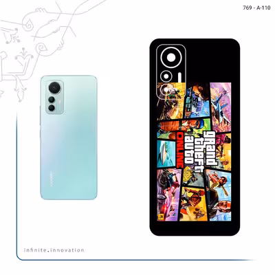 برچسب پوششی ماهوت مدل GTA Online Game Series مناسب برای گوشی موبایل شیائومی 12 Lite