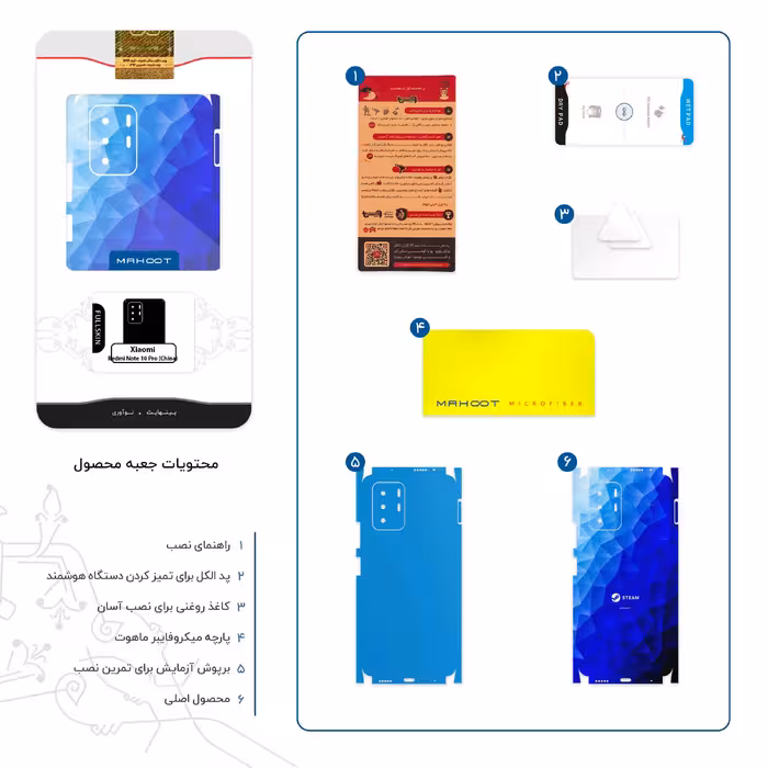 برچسب پوششی ماهوت مدل STEAM Game Consol-FullSkin مناسب برای گوشی موبایل شیائومی Redmi Note 10 Pro (China)