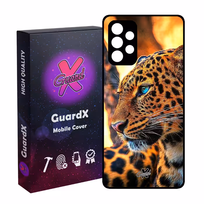 کاور گارد ایکس طرح پلنگ مدل Glass10237 مناسب برای گوشی موبایل سامسونگ Galaxy A53