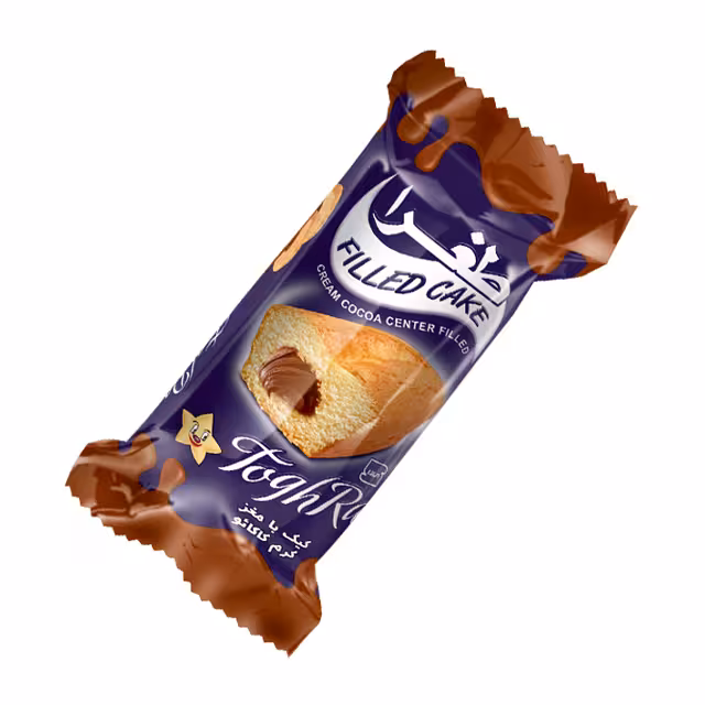 کیک مغز دار کرم کاکائو طغرا 56 گرمی