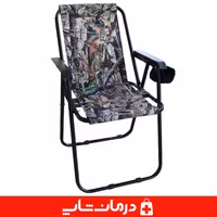 خرید صندلی مسافرتی تاشو برزنتی صندلی برزنتی 7 فنره طرحدار