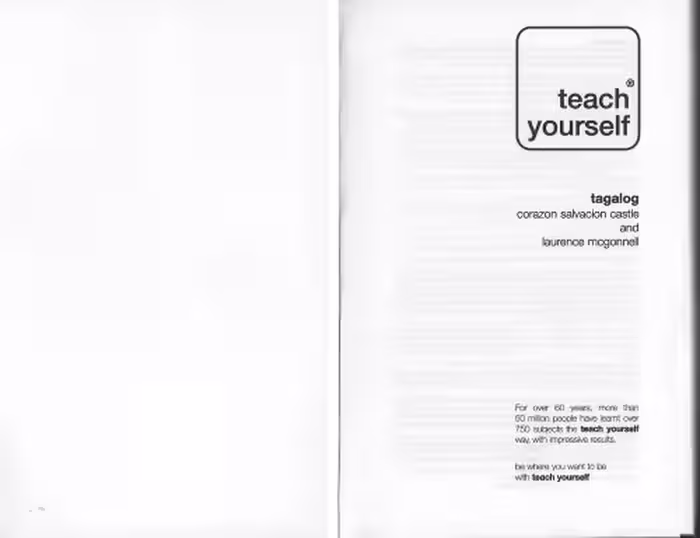 خرید و دانلود نسخه کامل کتاب Teach Yourself Tagalog Complete Course (Book)
