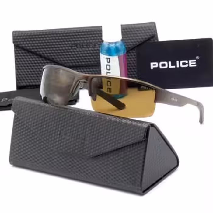 عینک آفتابی آلومنیومی مردانه پلیس UV400 دسته فنر POLICE