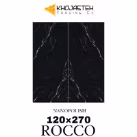سرامیک پرسلان کف و دیوار مدل روکو A بوک مچ پولیش، سایز 270×120
