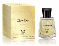 ادکلن زنانه Glow Dor از شرکت اماراتی roy روی 100 میل