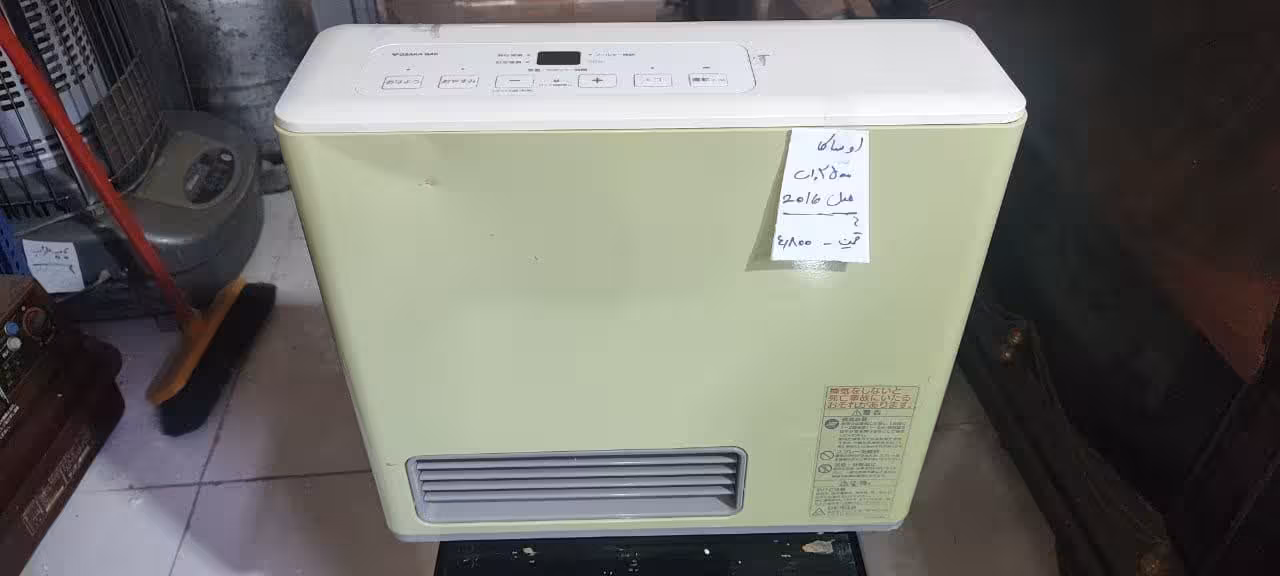 بخاری گازی برقی ژاپنی     وات 2500    دست دوم