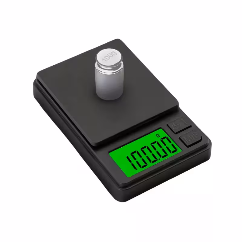 ترازو آشپزخانه دیجیتال مدل  جیبی مشکی حداکثر ظرفیت قابل اندازه‌گیری 0.2 کیلوگرم با دقت اندازه‌گیری 0.01 گرم