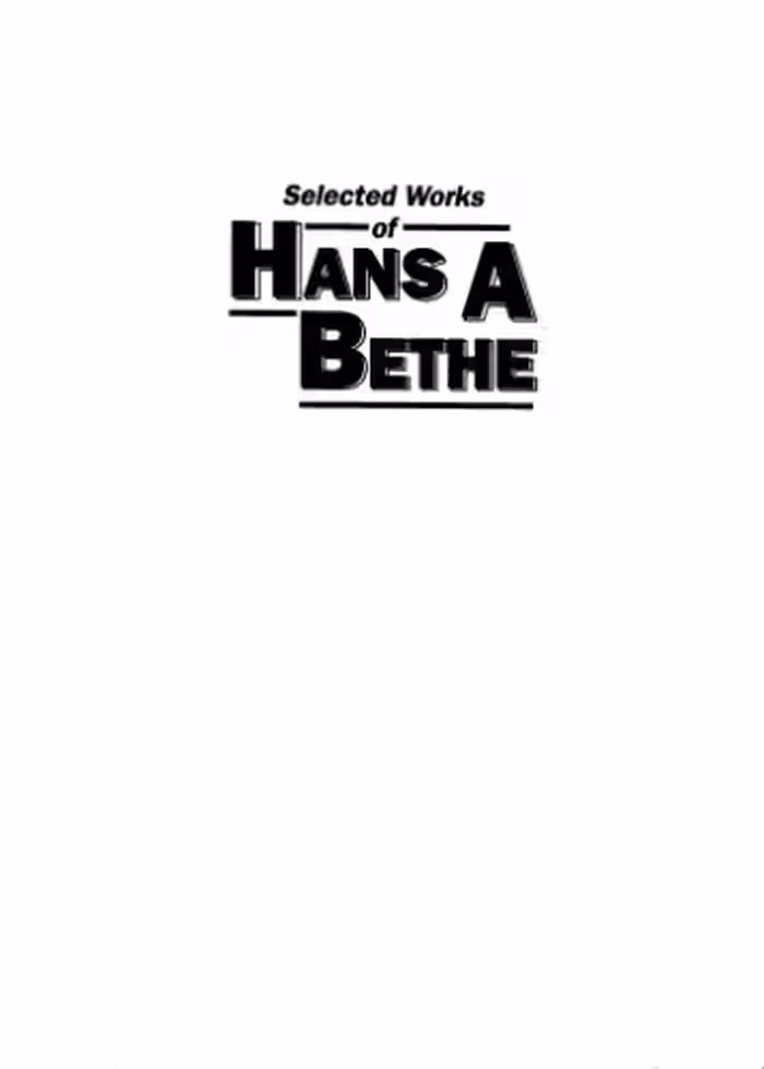 خرید و دانلود نسخه کامل کتاب Selected works of Hans A. Bethe: with commentary
