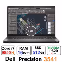 لپ تاپ دل Dell Precision 3541 پردازنده Core i7 9850H