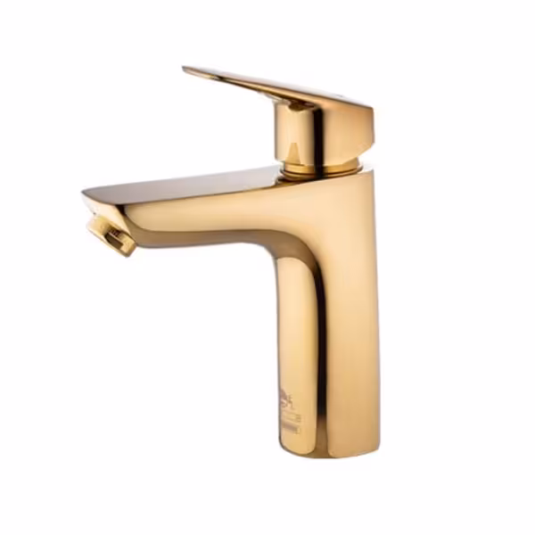 شیر روشویی درخشان مدل هانس طلایی