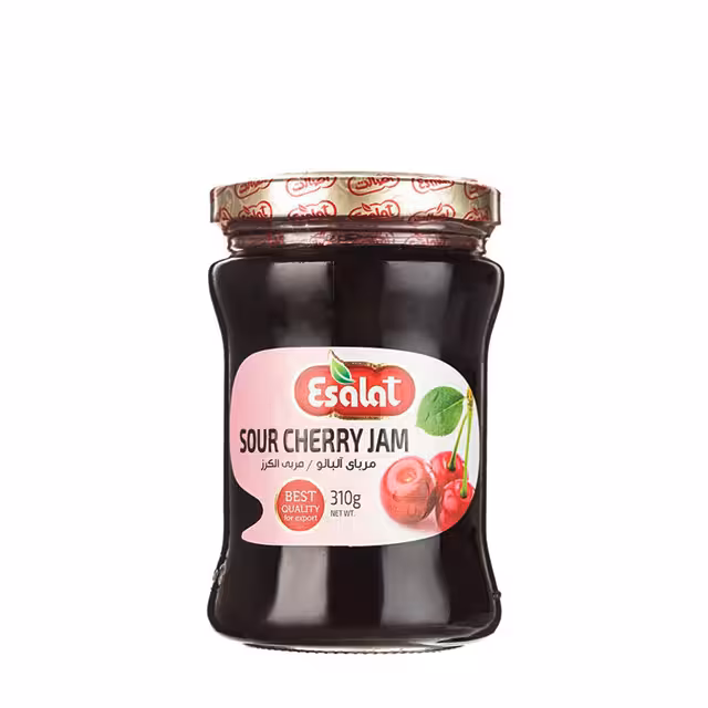 مربا آلبالو شیشه ای اصالت 310 گرمی