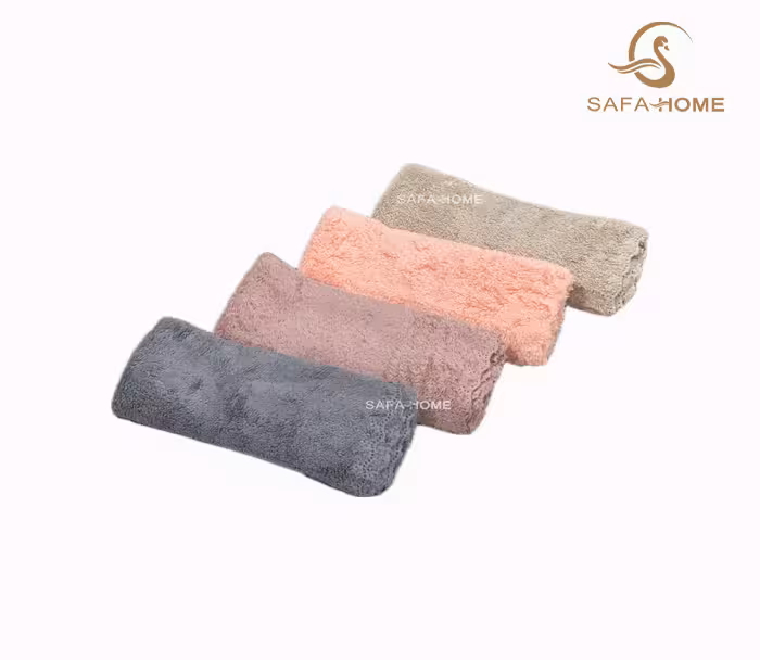 دستمال حوله ای مدل پولیشی بسته 4 عددی