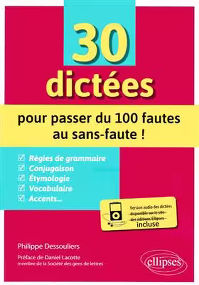 دانلود کتاب 30 dictées pour passer du 100 fautes au sans-faute !   MP3