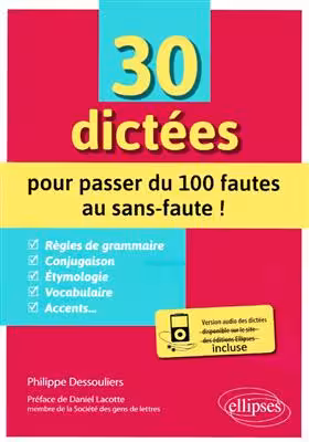 دانلود کتاب 30 dictées pour passer du 100 fautes au sans-faute !   MP3