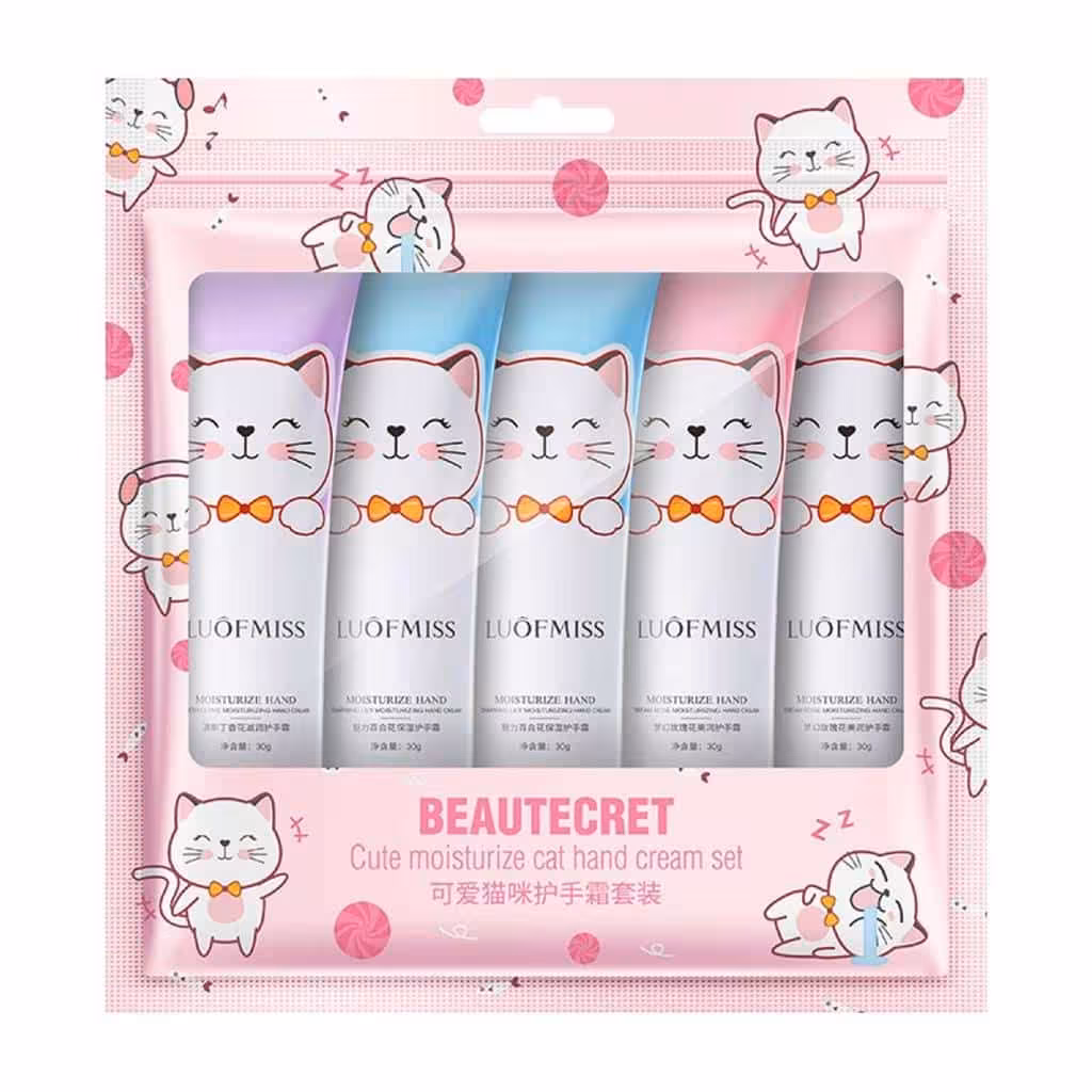 پک کرم مرطوب کننده 5عددی گربه لوفامیس luofmiss