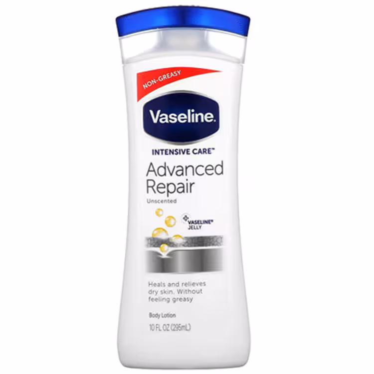 لوسیون بدن وازلین 72 ساعته مدل بدون رایحه Advanced Repair حجم 400ml