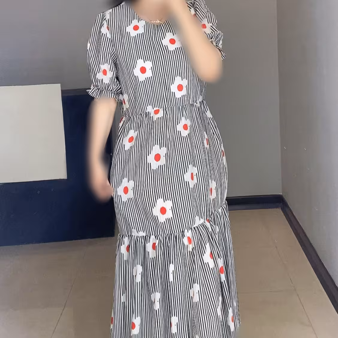 پیراهن دخترانه ، پیراهن زنانه گلدار از سایز 36 تا 48 خنک ترین و راحت ترین