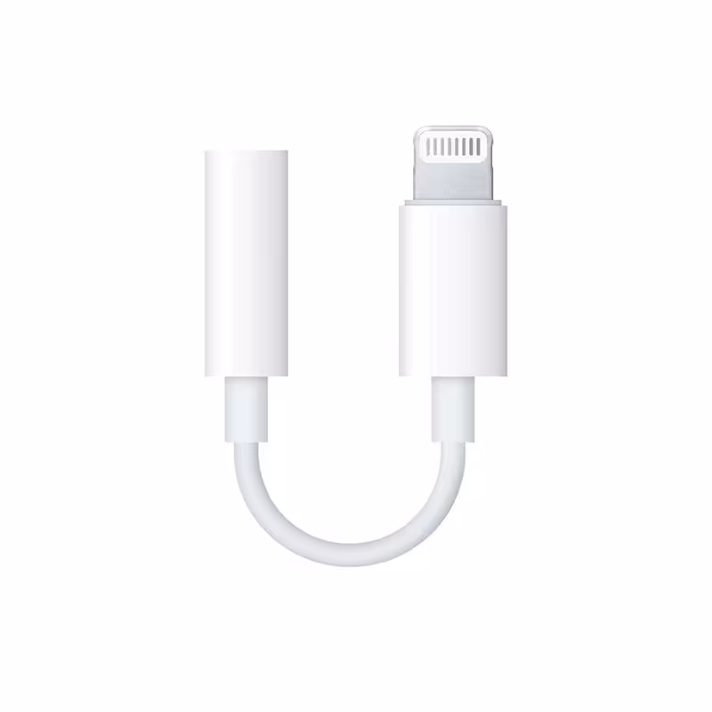 تبدیل اورجینال لایتنینگ به جک 3.5 میلیمتری Apple Lightning To 3.5mm Headphone Jack Adapter