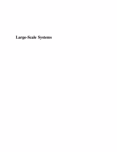 خرید و دانلود نسخه کامل کتاب Large-Scale Systems: Modeling, Control and Fuzzy Logic