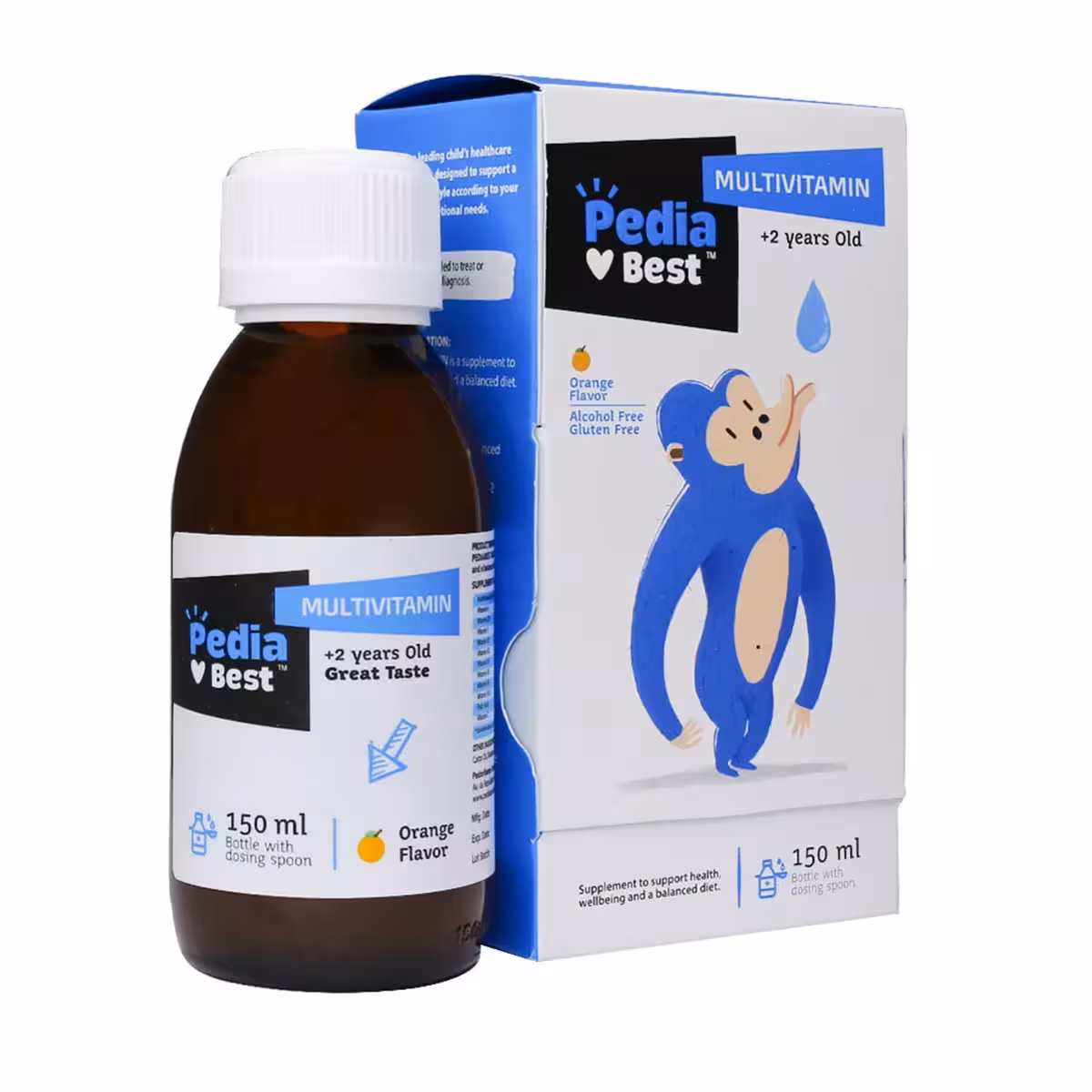 شربت مولتی ویتامین پدیابست – Pedia Best Multivitamin Syrup 150 ml – پدیابست- Pedia Best