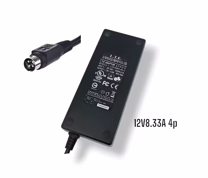 آداپتور 12 ولت 8.33 آمپر 4 پین DVR و NVR